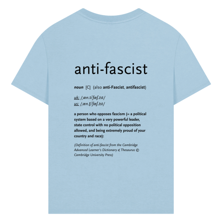 Mens definition oversized T blue back